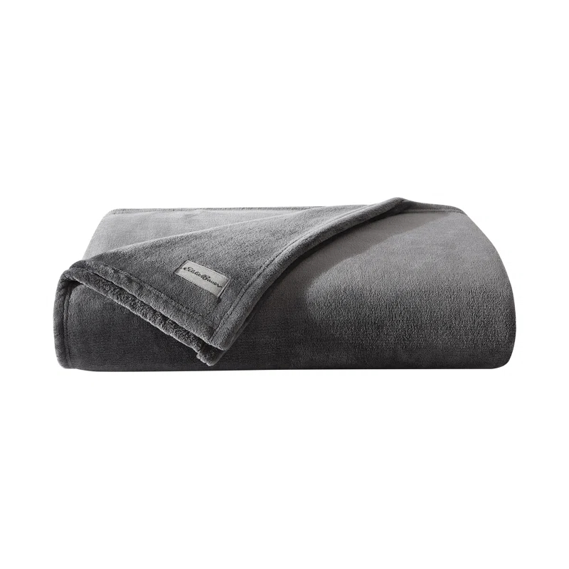 Eddie Bauer Eddie Bauer Solid Ultra Soft Plush Reversible Blanket