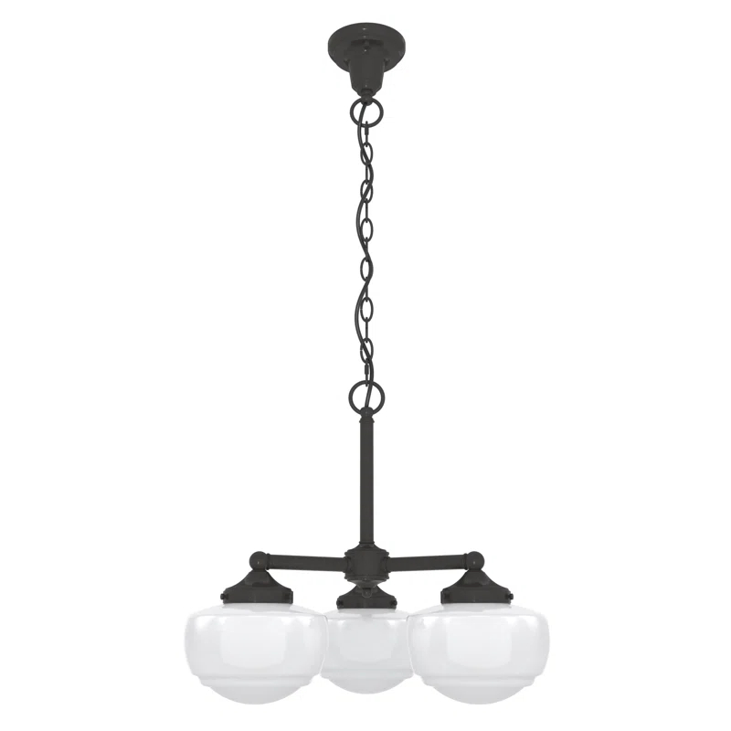 Hunter Fan Hunter Saddle Creek 3 Light Chandelier Ceiling Light Fixture