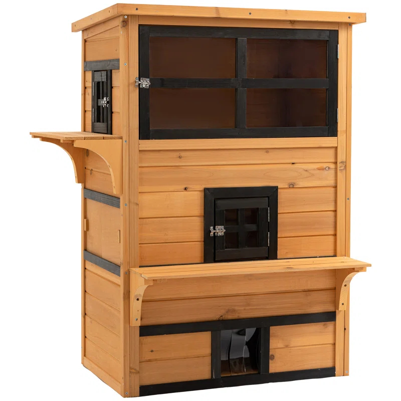 Tucker Murphy Pet™ 3-Story Cat House Feral Cat Shelter
