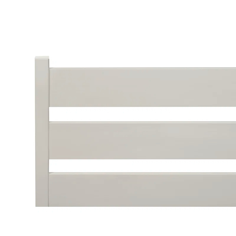 Zippity Outdoor Products 26in H x 24in W (3 Panels) No Dig Zippity Maui Fence Kit, Charcoal Color WoodTek Vinyl Fence Panel, Temporary Outdoor Border for Garden, Easy Install DIY Fence for Backyard, Patio, & Deck, ZP19066