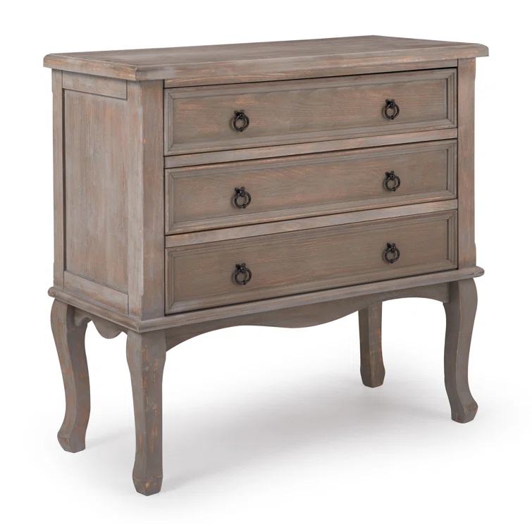 ClickDecor ClickDecor Thomas Antique Country Style Dresser Chest with 3-Drawers