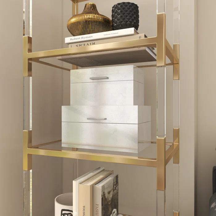 CosmoLiving by Cosmopolitan Wooden Decorative Box with Textured Foiled Exterior Set