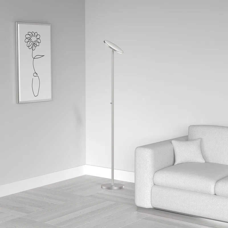 Orren Ellis Ervin 72'' LED Torchiere Floor Lamp