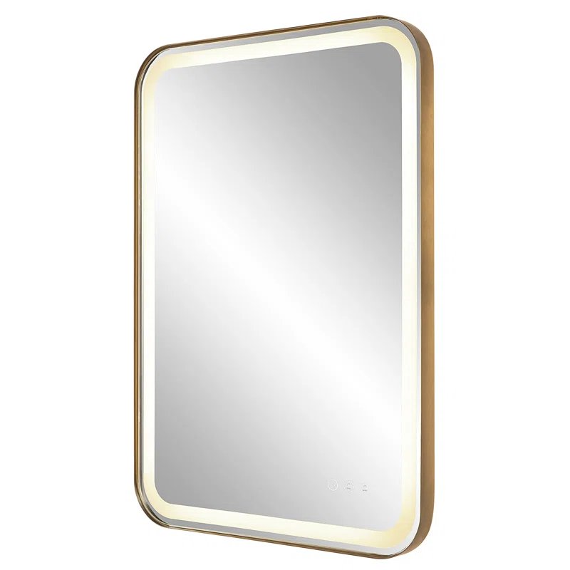 Uttermost Crofton Metal Flat LED Wall Mirror