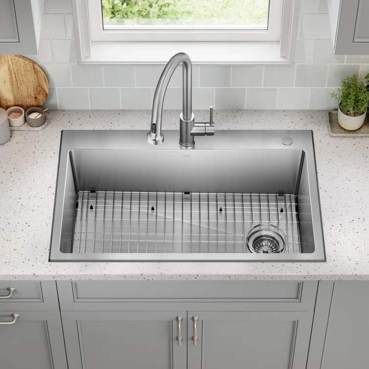KRAUS Fairlane Undermount 18-Gauge Stainless Steel Kitchen Sink