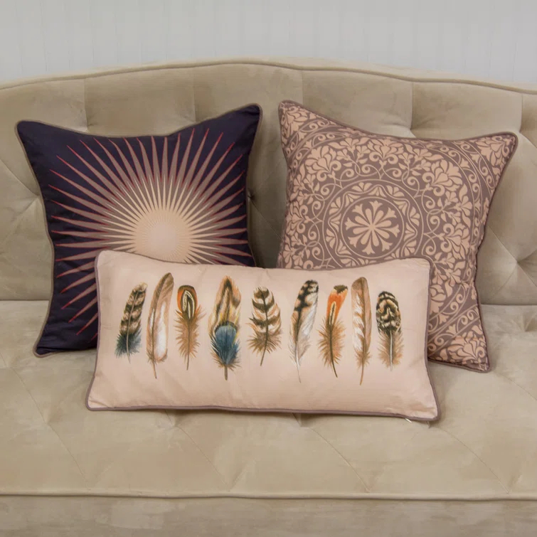 Donna Sharp Mojave Red Square Pillow Cover & Insert | Wayfair