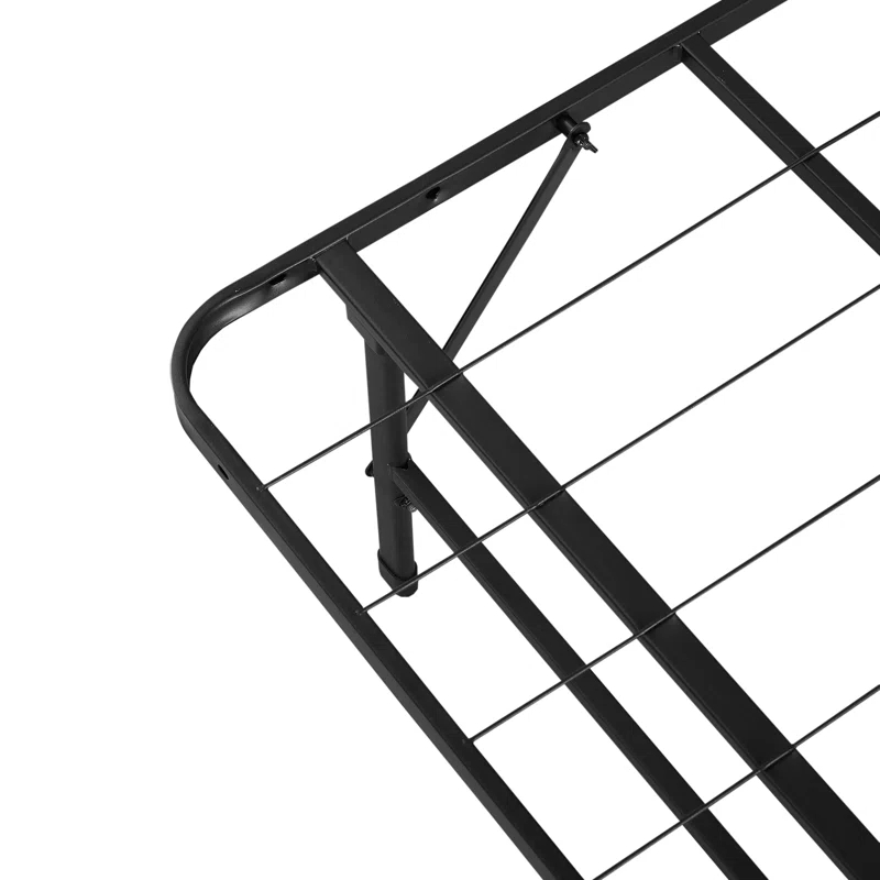 Alwyn Home Muscoy 14" Foldable Steel Bed Frame, No Box Spring Needed, Underbed Storage , Easy Assembly