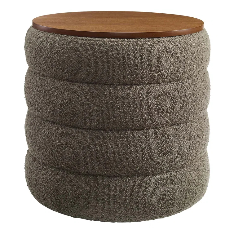 Modway Modway Mezzo 17.3" Wide Round Storage Ottoman