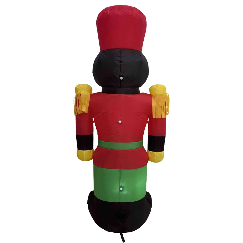 Northlight Seasonal LED Lighted Inflatable Soldier Nutcracker Outdoor Christmas Decoration - 4.25'