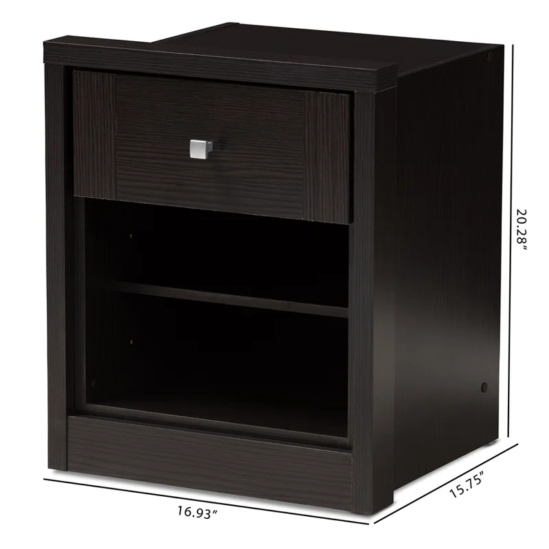 Winston Porter Catarina Hattiesburg 1 Drawer Nightstand