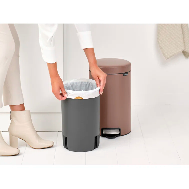 Brabantia Newicon Step On Trash Can, 3.2 Gallon (12 Liter)