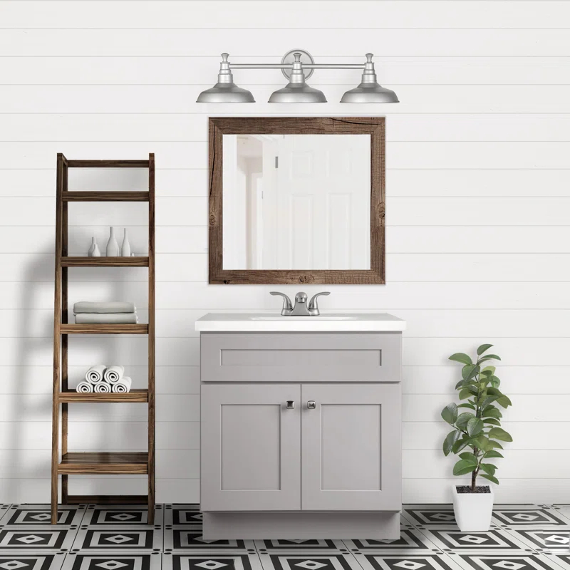 Design House Brookings 30 Inch Bathroom Vanity, Ready to Assemble, Solid Wood, Sherwin Williams – Design House, 587089