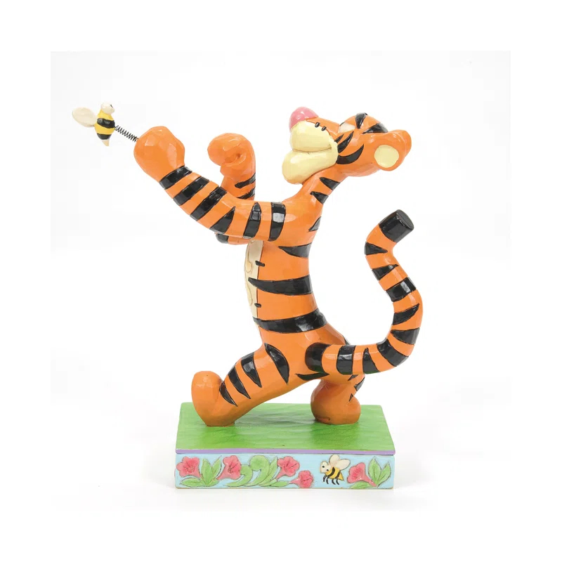 Jim Shore Disney Traditions Jim Shore Winnie the Pooh Tigger Fighting Bee Figurine 5.5in H
