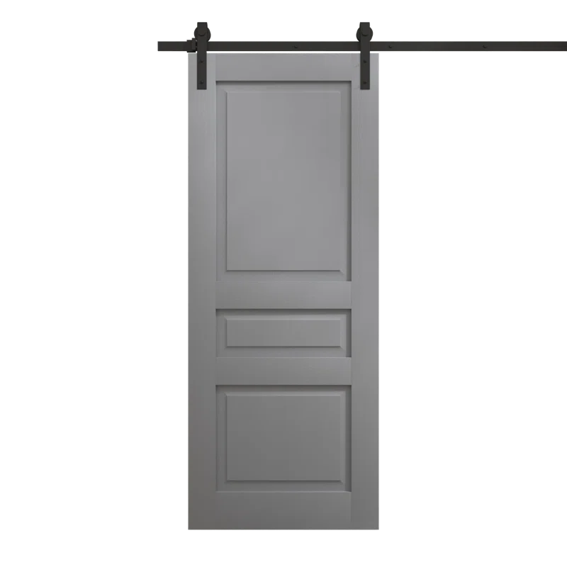 SARTODOORS Modern Barn Door | Ego 5012 | Rail Track Heavy Hardware Set | Solid Panel Interior Doors