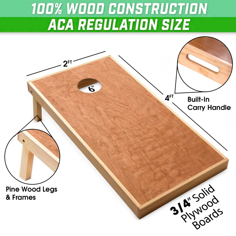 4' x 2' Commercial Grade Cornhole Boards Set