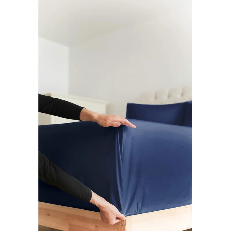 CGK Linens 400 Thread Count Cotton Fitted Sheet 18" - 24" Inch Extra Deep Pocket
