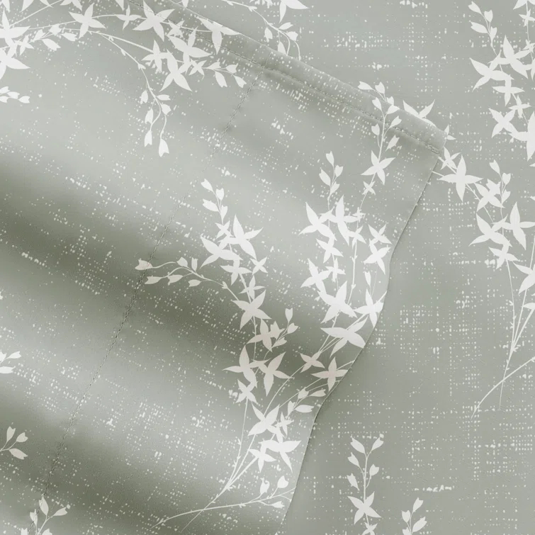 IEnjoy Home 4 Piece Delicate Details Pattern Sheet Set