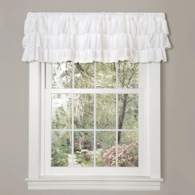 Lush Decor Belle Ruffled 84'' W Window Valance
