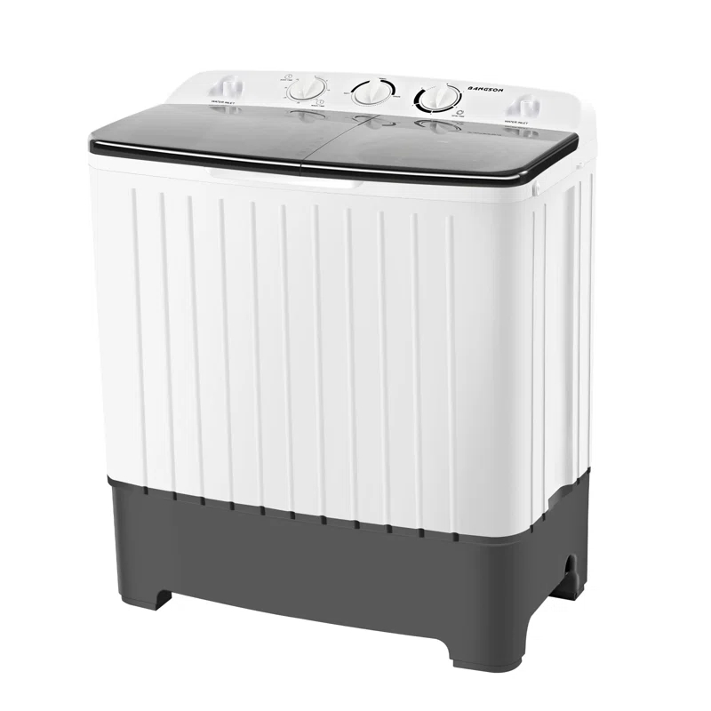 BANGSON BANGSON Portable Washing Machine, Mini Twin Tub Washer and Dryer Combo with 17.6 lbs