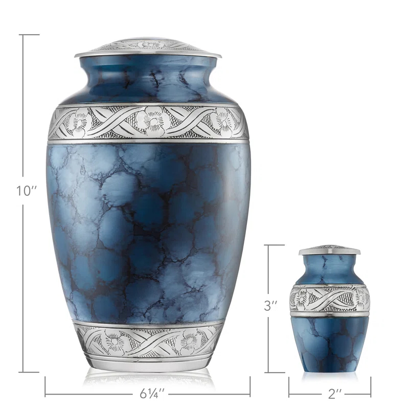 Reminded Decorative Urn Set, 1 Large and 4 Small
