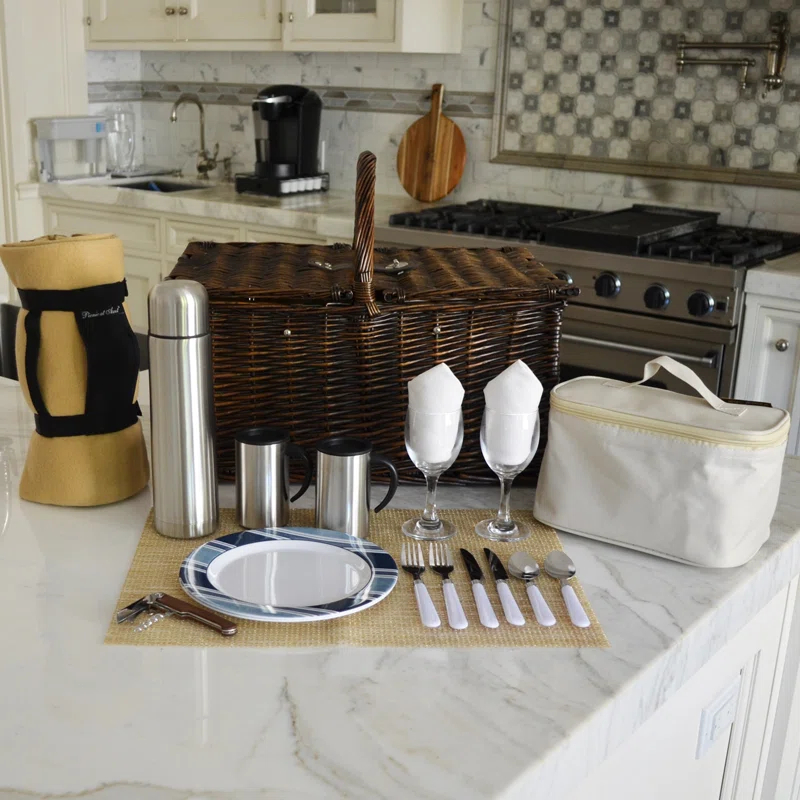 Picnic at Ascot Surrey Wicker Picnic Basket