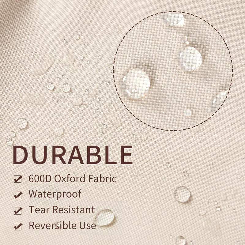 Arlmont & Co. Patio Furniture Covers Waterproof,Outdoor 3-Seater Sofa Cover Fits Up To 79W X 38D X 35H Inches