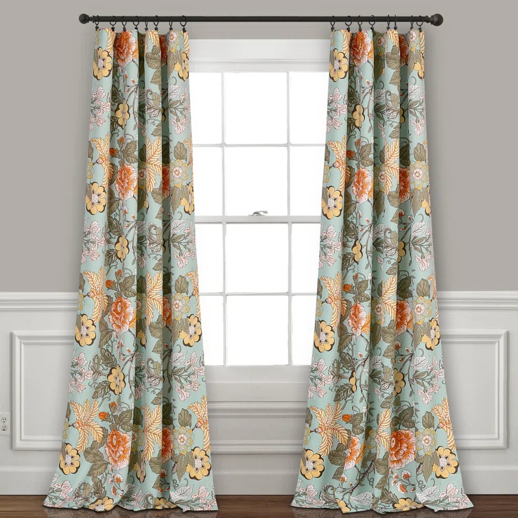 Lush Decor Polyester Room Darkening Curtain Pair (Set of 2)