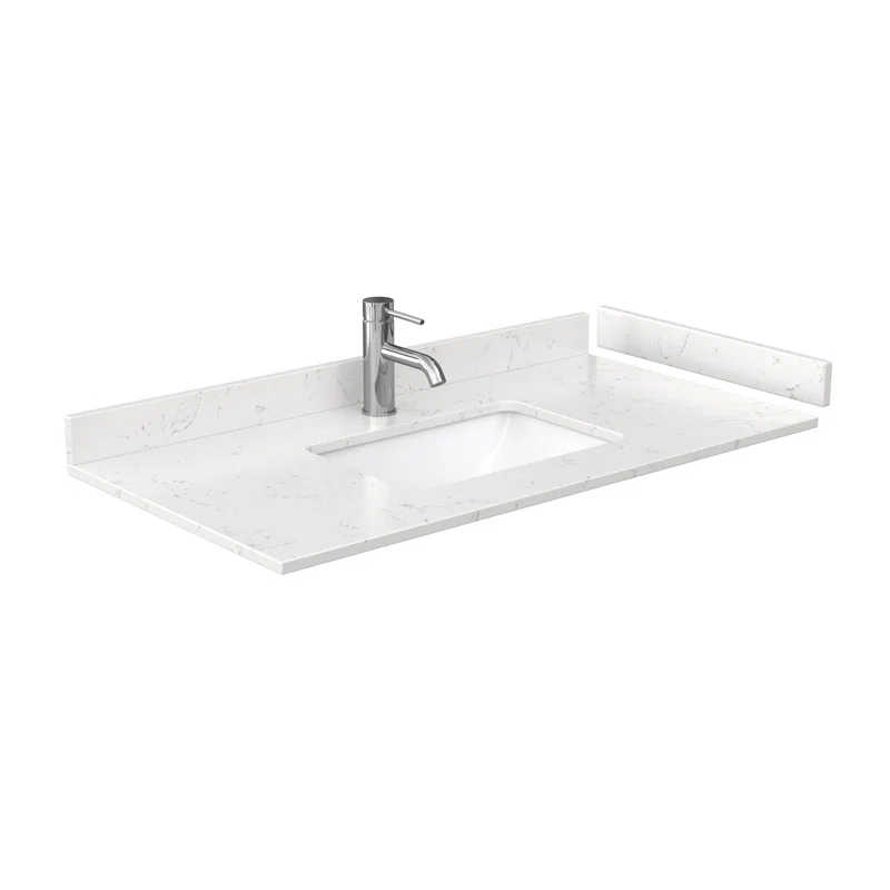 Miranda 42" Freestanding Single Bathroom Vanity with Cultured Marble Top