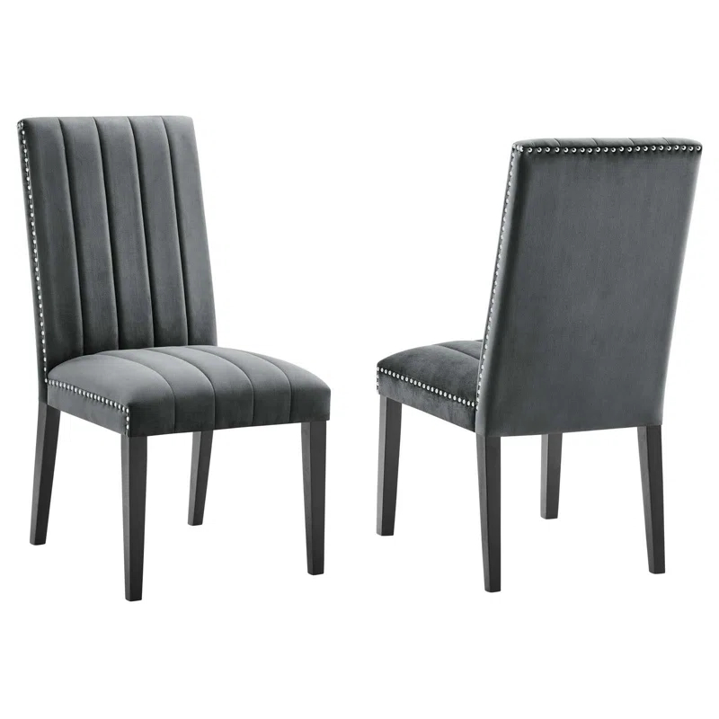 Modway Modway Catalyst Performance Velvet Dining Side Chairs - Set of 2