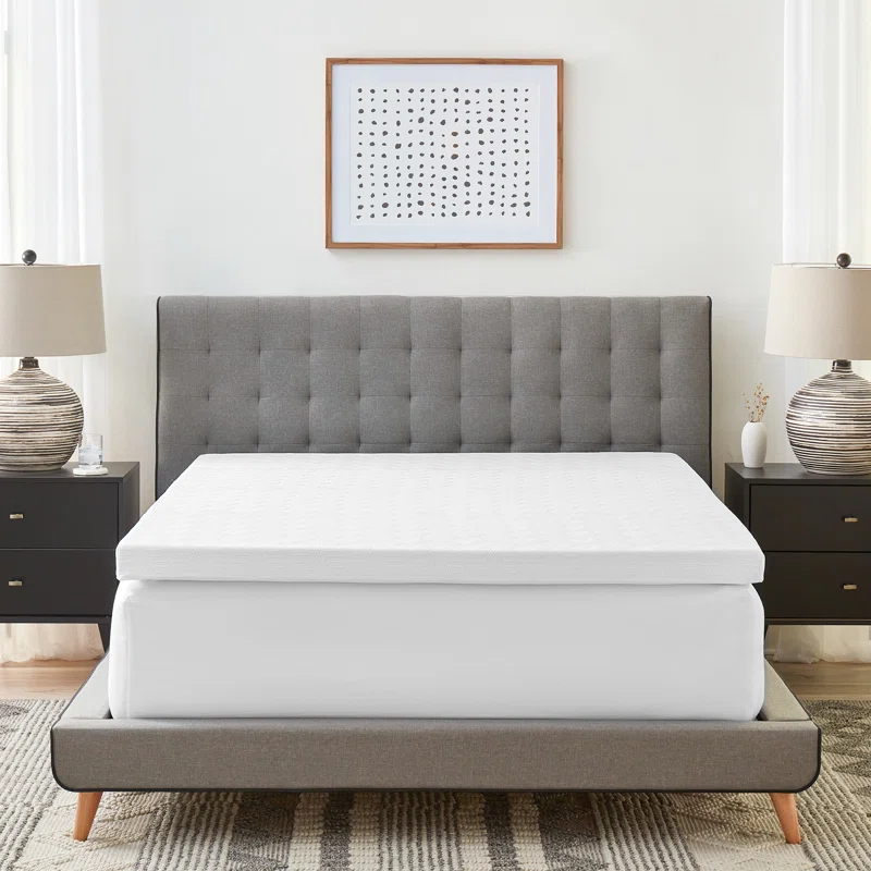 BodiPEDIC 3" Gel Memory Foam Mattress Topper with Cooling Cover