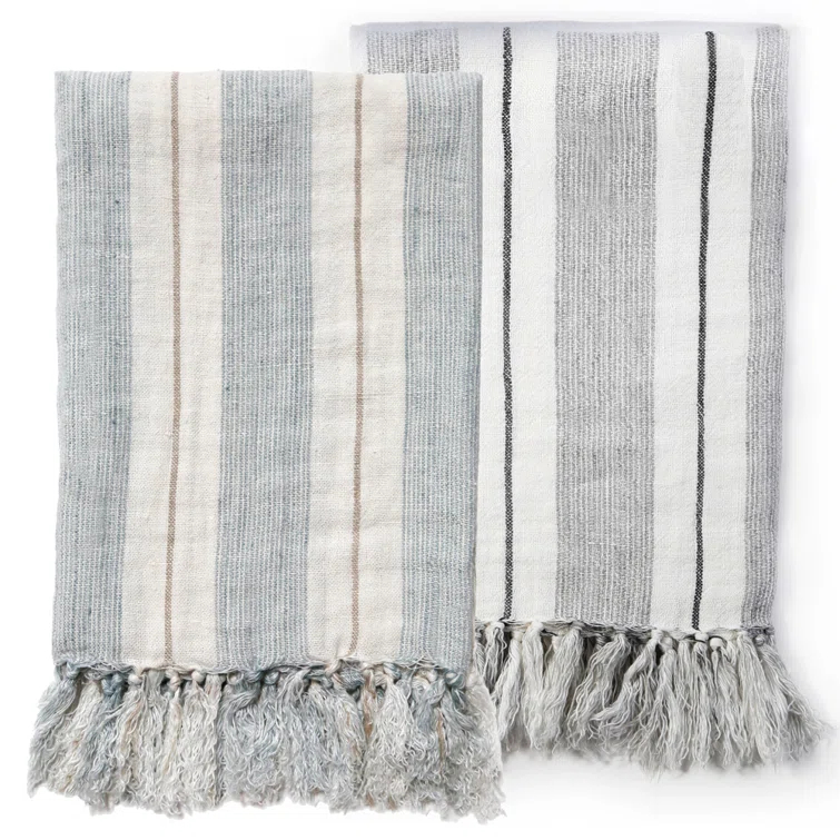Laguna Linen Blanket by Pom Pom at Home - 110" x 90"