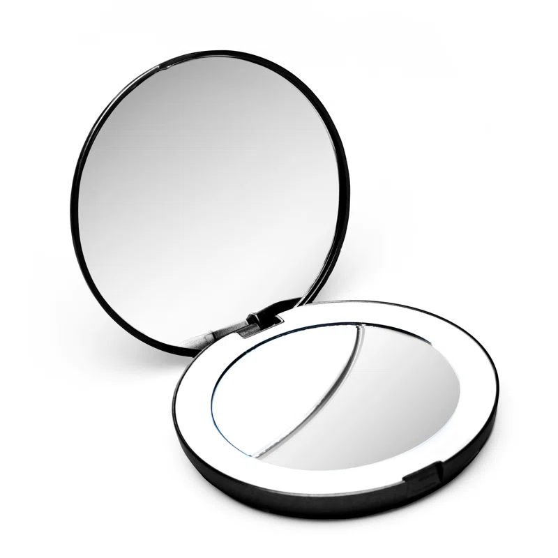 Modern Lighted Magnifying Compact Mirror