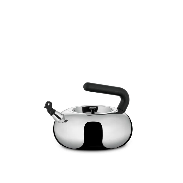 Alessi Alessi Bulbul 2.64 Quarts Stainless Steel (18/10) Whistling Stovetop Tea Kettle
