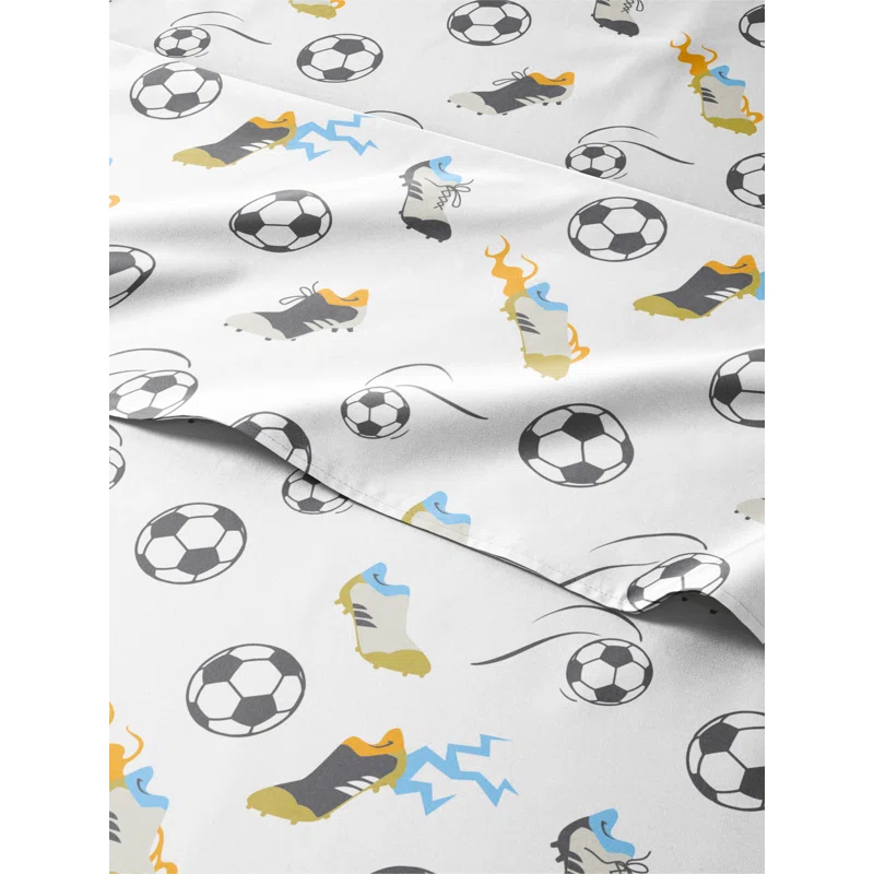 CGK Linens 4 Piece Kids Microfiber Sheet Set - Wrinkle Free - Cute, Cozy, Soft