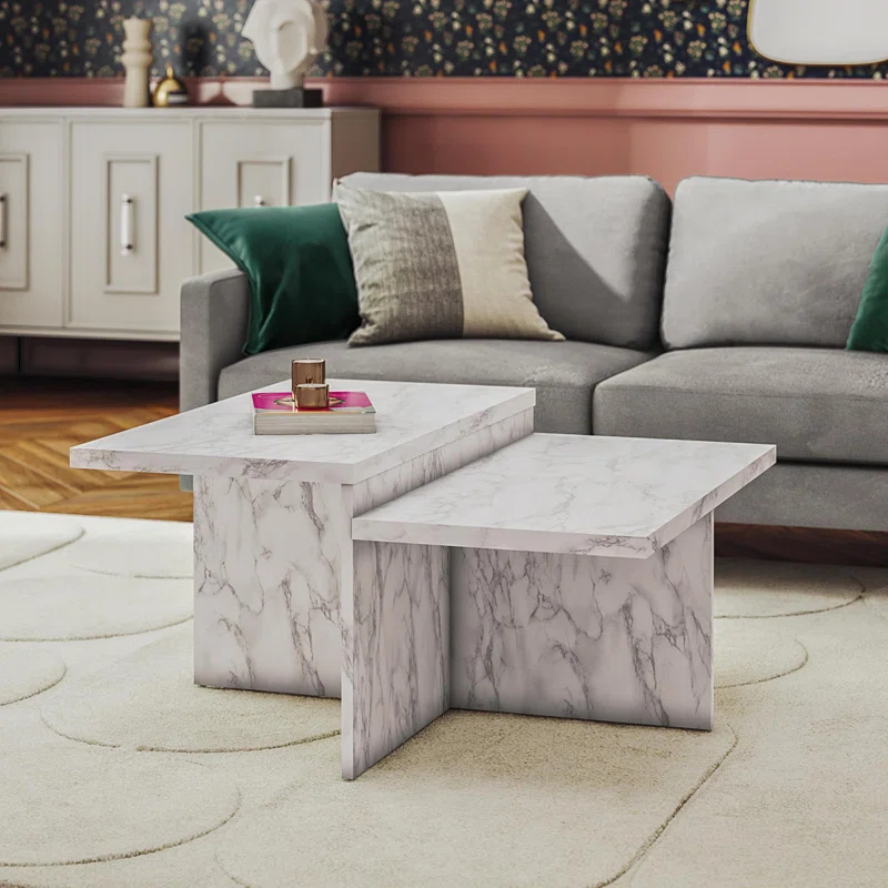 CosmoLiving by Cosmopolitan Brielle Two-Tiered Coffee Table