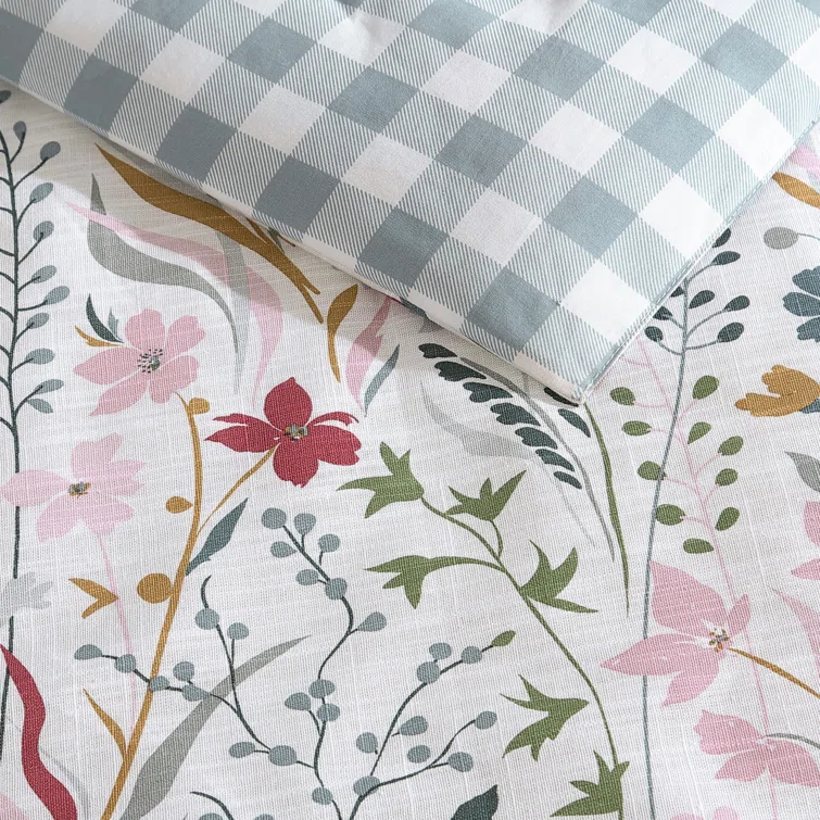 Eddie Bauer Eddie Bauer Woodland Forest Cotton Reversible Pink Comforter Set