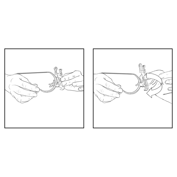Haute Decor The Original MantleClips™ Stocking Holder (Set of 2)