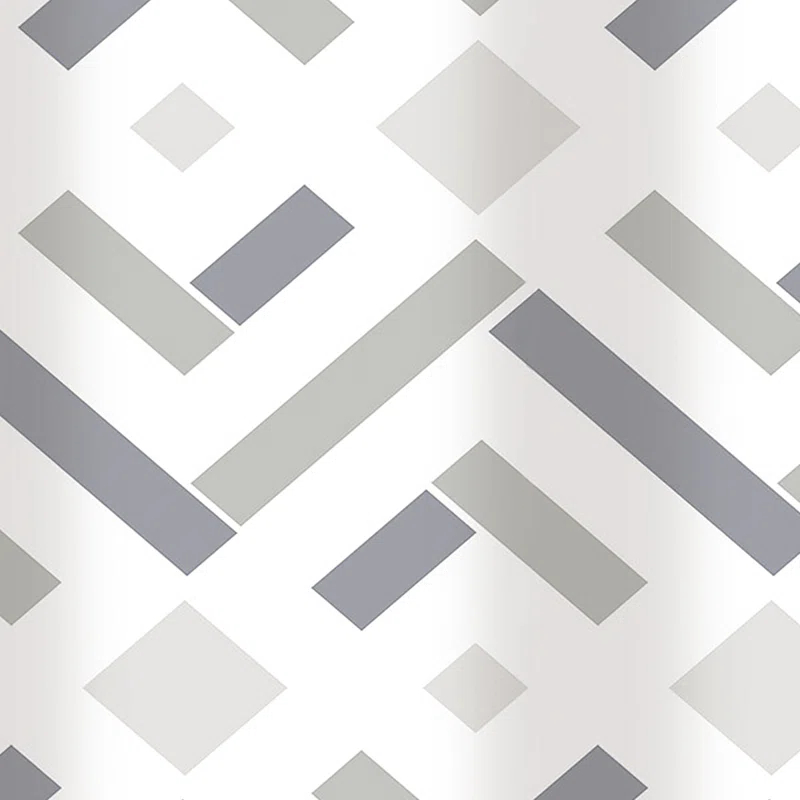 Bath Bliss Geometric Shower Curtain