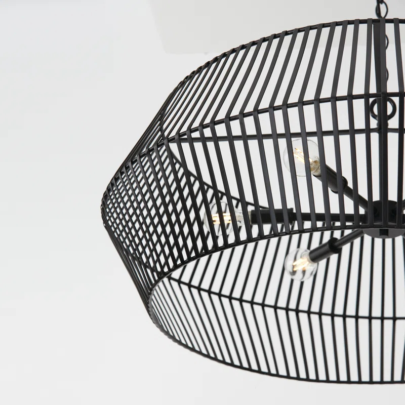 Capital Lighting Kaiya 6 - Light Dimmable Cage Chandelier