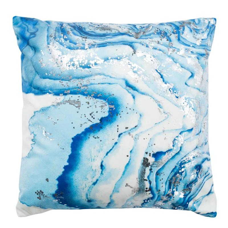 Safavieh Jakki Metallic Applique Reversible Throw Pillow