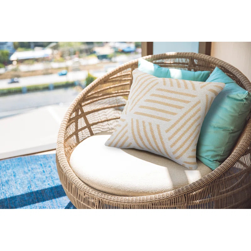 Evette Rios Throw Pillow Geometric Cotton Throw Pillow