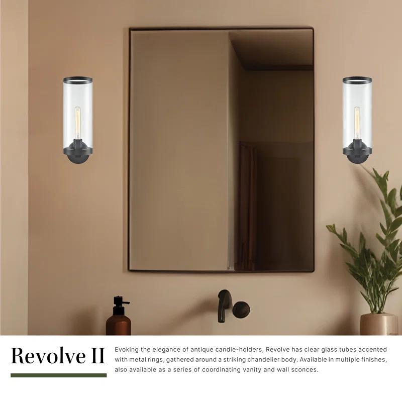Alora Lighting Revolve II Steel Wallchiere