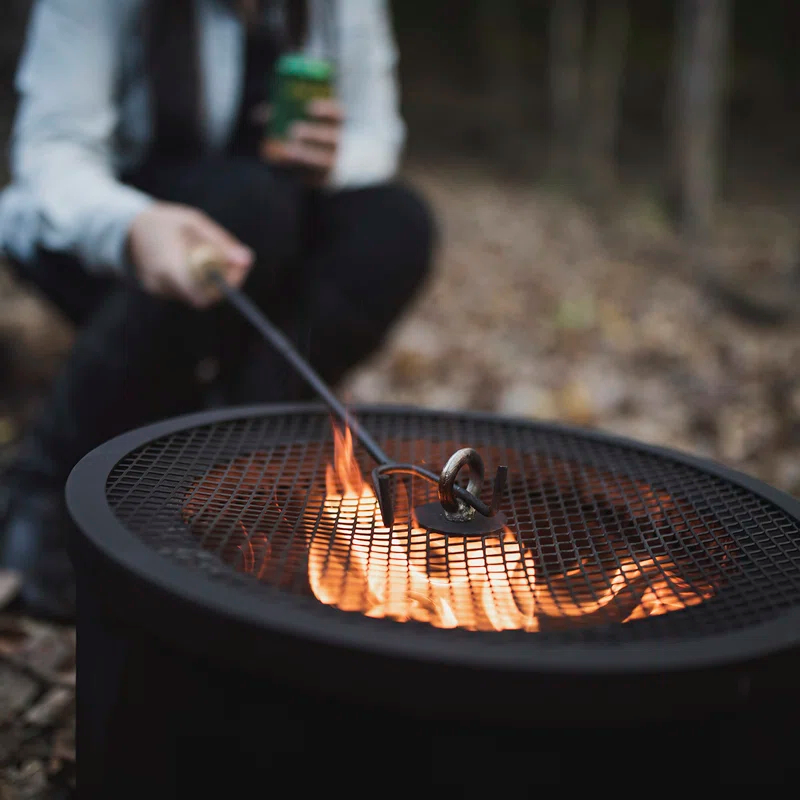 Blue Sky Outdoor Living Round Steel Wood Burning Smokeless Fire Pit