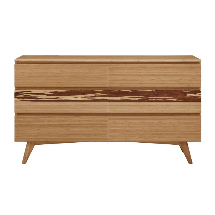 Brayden Studio® Lendella Solid Wood 64'' W 6 - Drawer Dresser