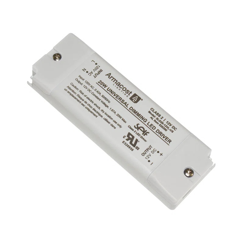 Universal Dimmable LED Driver 12V DC, 20W Electronic Transformer
