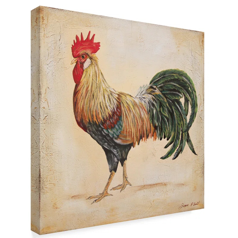 Trademark Fine Art Jean Plout " Rooster 3 " by Jean Plout