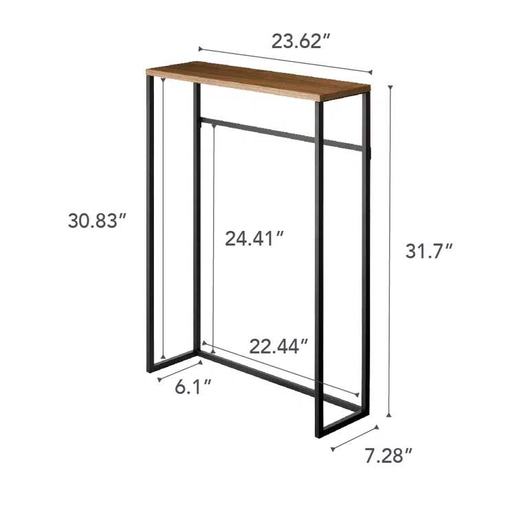 Yamazaki 24" Tower Narrow Entryway Console Table