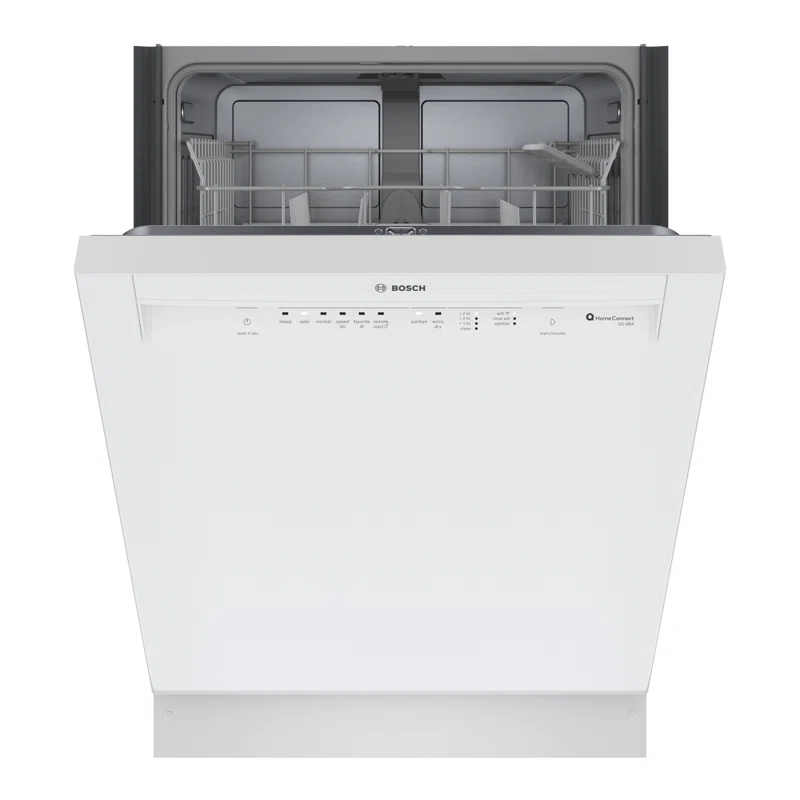 Bosch 800 Series 24" Front Control Built-In Dishwasher with Hybrid Tub SHE3AEM2N