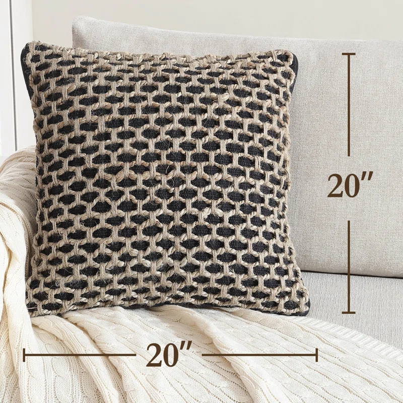 Boho Living Boho Living Jada Decorative Pillow Collection Living Cotton Blend Square Throw Pillow Cover (Set of 2)