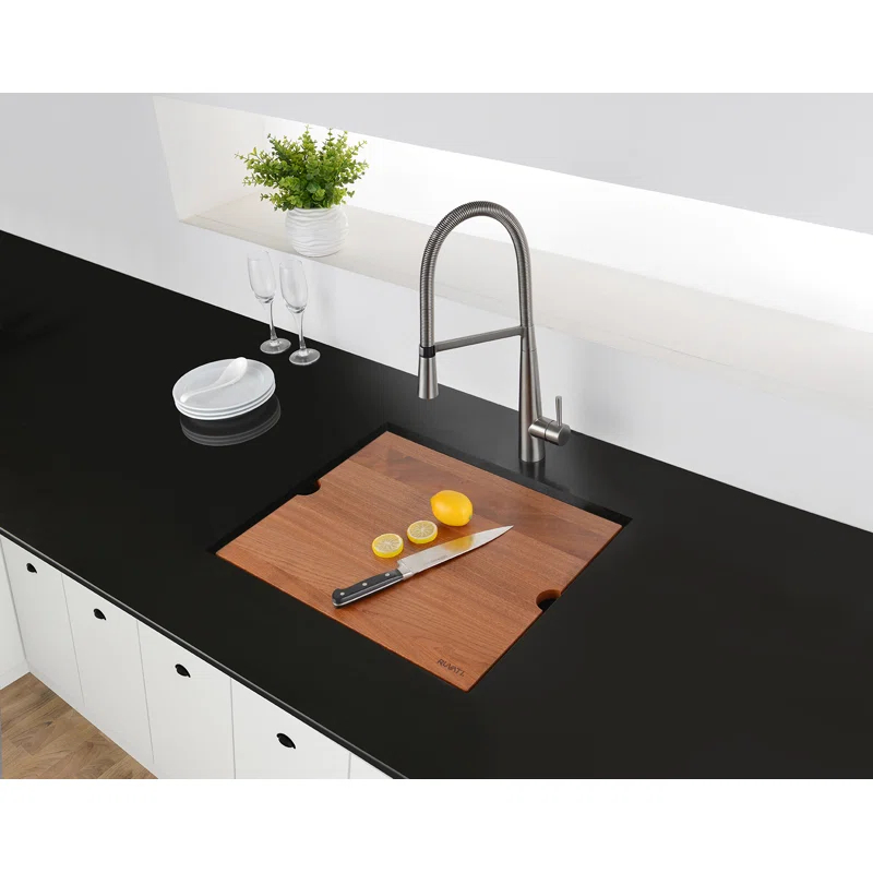 Ruvati RVH8308 Ruvati Workstation Undermount 16 Gauge Stainless Steel Kitchen Sink Single Bowl